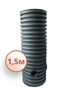 Дренажный колодец d500 h1500 с черной крышкой (отводы 160 мм) 0